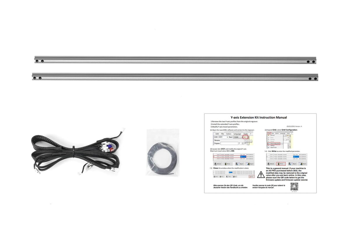 Extension kit for Atomstack X7 Pro Laser Engraving Machine 850*410mm Engraving Area