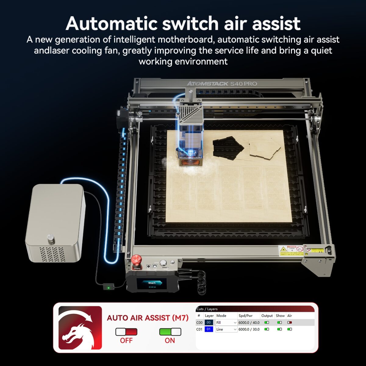 Pre-order-ATOMSTACK-S40-X40-Pro-210W-Professional-Grade-Laser-Engraving-Cutting-Machine-Dual-Mode