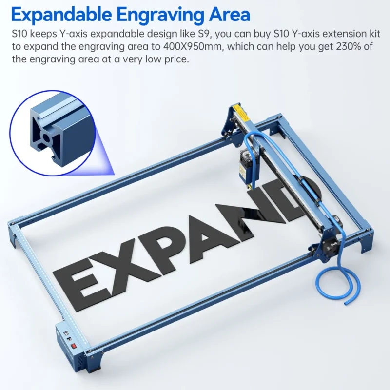 SCULPFUN S10 engraving area expansion kit, used for S10/S9/S6pro/S6 engraving machine - Image 2