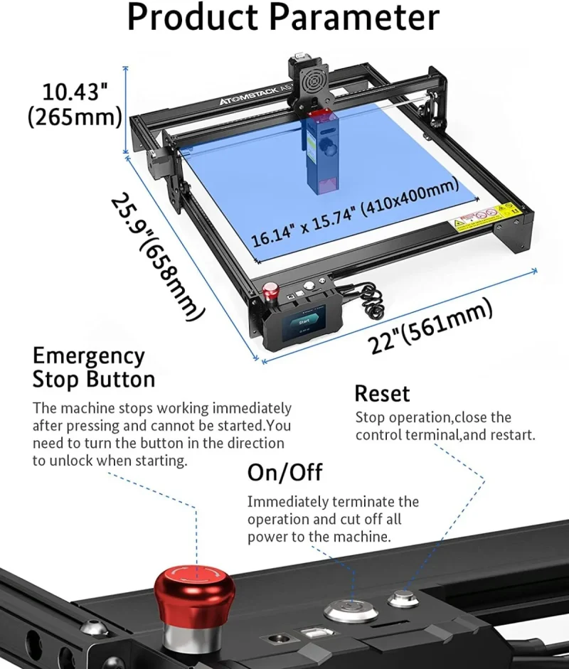 ATOMSTACK A5 M50 PRO Laser Engraving Machine - Image 5