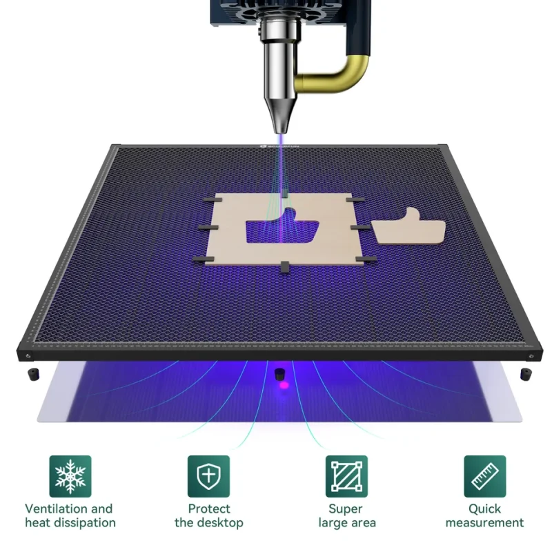 SCULPFUN H3 800*800mm Working Table Bed Laser Engraving Machine Honeycomb Panel for Fiber CO2 Diode Engraver Cutting Accessories - Image 6