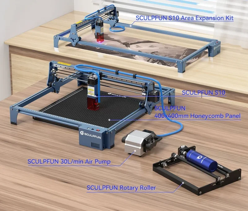 SCULPFUN S10 10W Laser Engraving Machine - Image 3