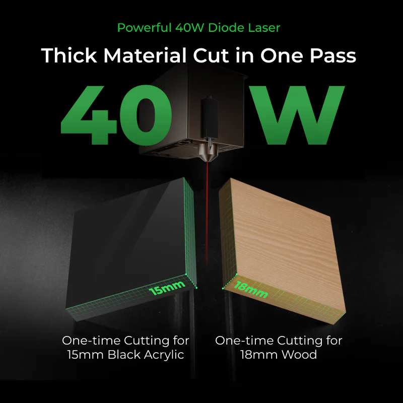 xTool S1 20W/40W Enclosed Diode Laser Cutter - Image 5