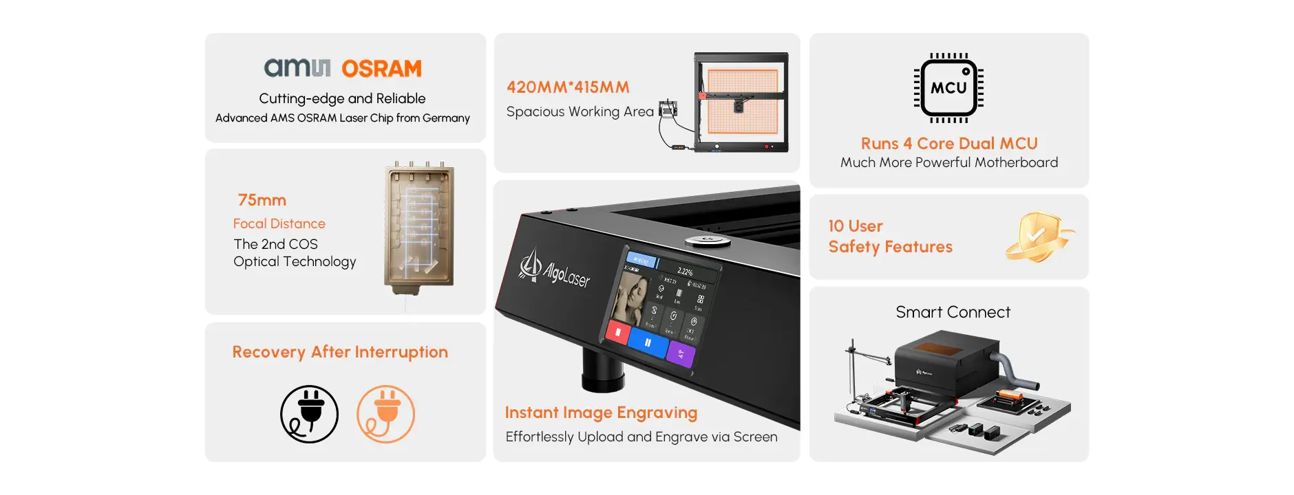 AlgoLaser Delta 40W Diode Laser Engraver