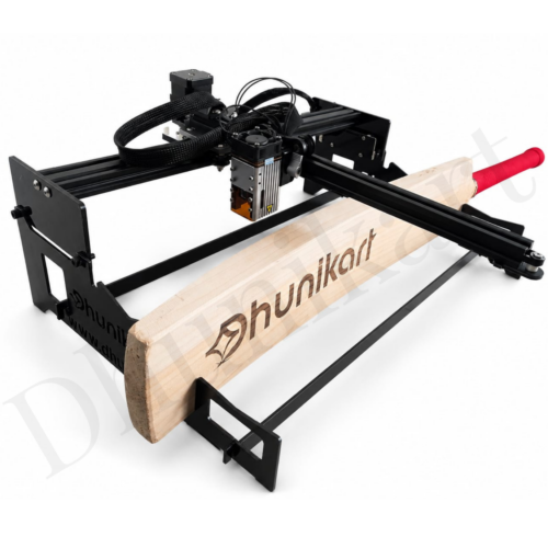 Cricket Bat Engraving Machine for laser engraving and customization on wooden cricket bats.