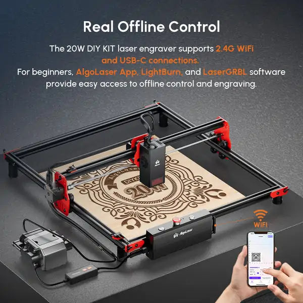 Algolaser DIY KIT 20W Diode Laser Engraver - Image 7