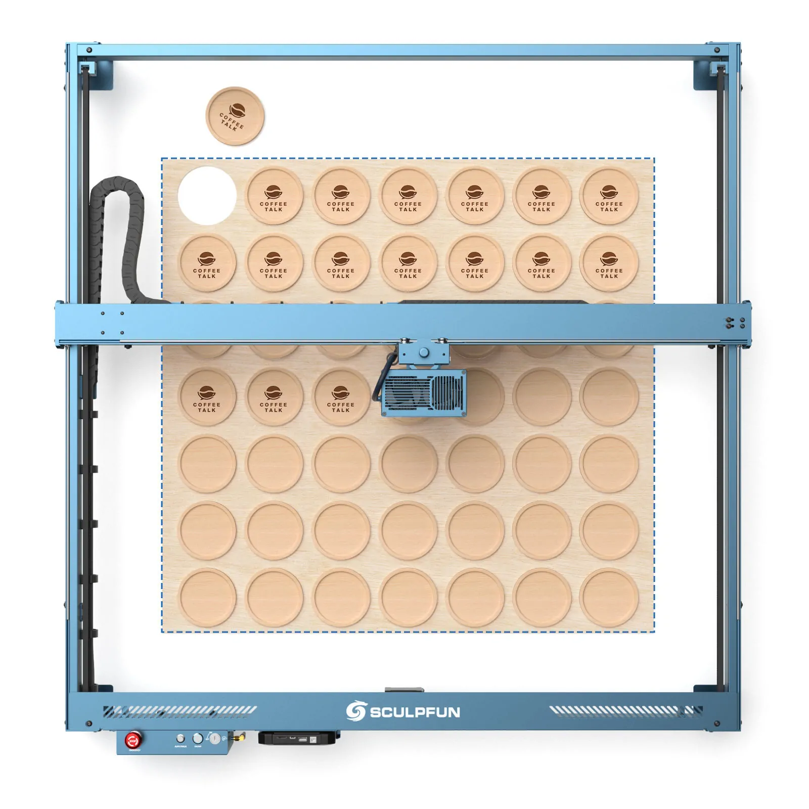 SCULPFUN S70 Max 70W Higher Power Laser Engraver Wood Cutter Desktop Large Laser Engraving Machine for Metal - Image 7