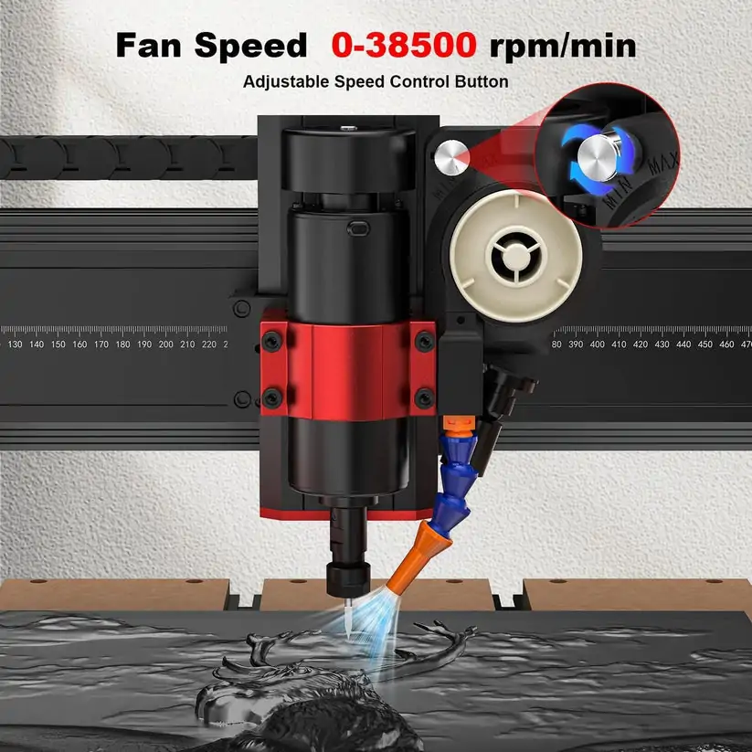 Twotrees 500W Air-Cooled Cooling Kit for CNC Routers - Image 5