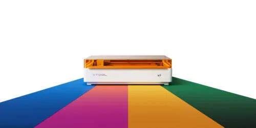 xTool M2 Color Craft Laser Cutter & Engraver key features including CMYK printing, laser cutting, engraving, dual-camera positioning and smart workflow.