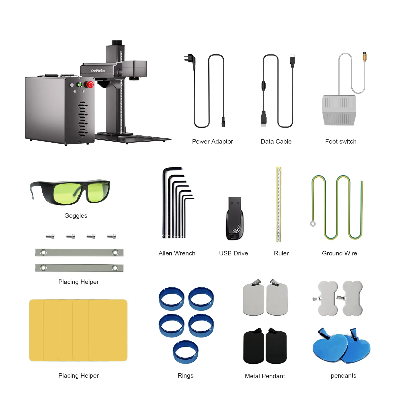 ComMarker Titan 1 JPT MOPA Fiber Laser Engraver Accessories Kit