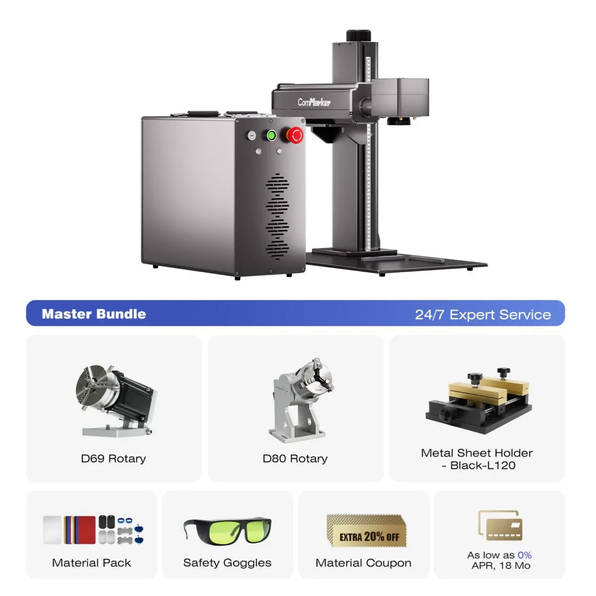 ComMarker Titan 1 JPT MOPA Fiber Laser Engraver - Image 13