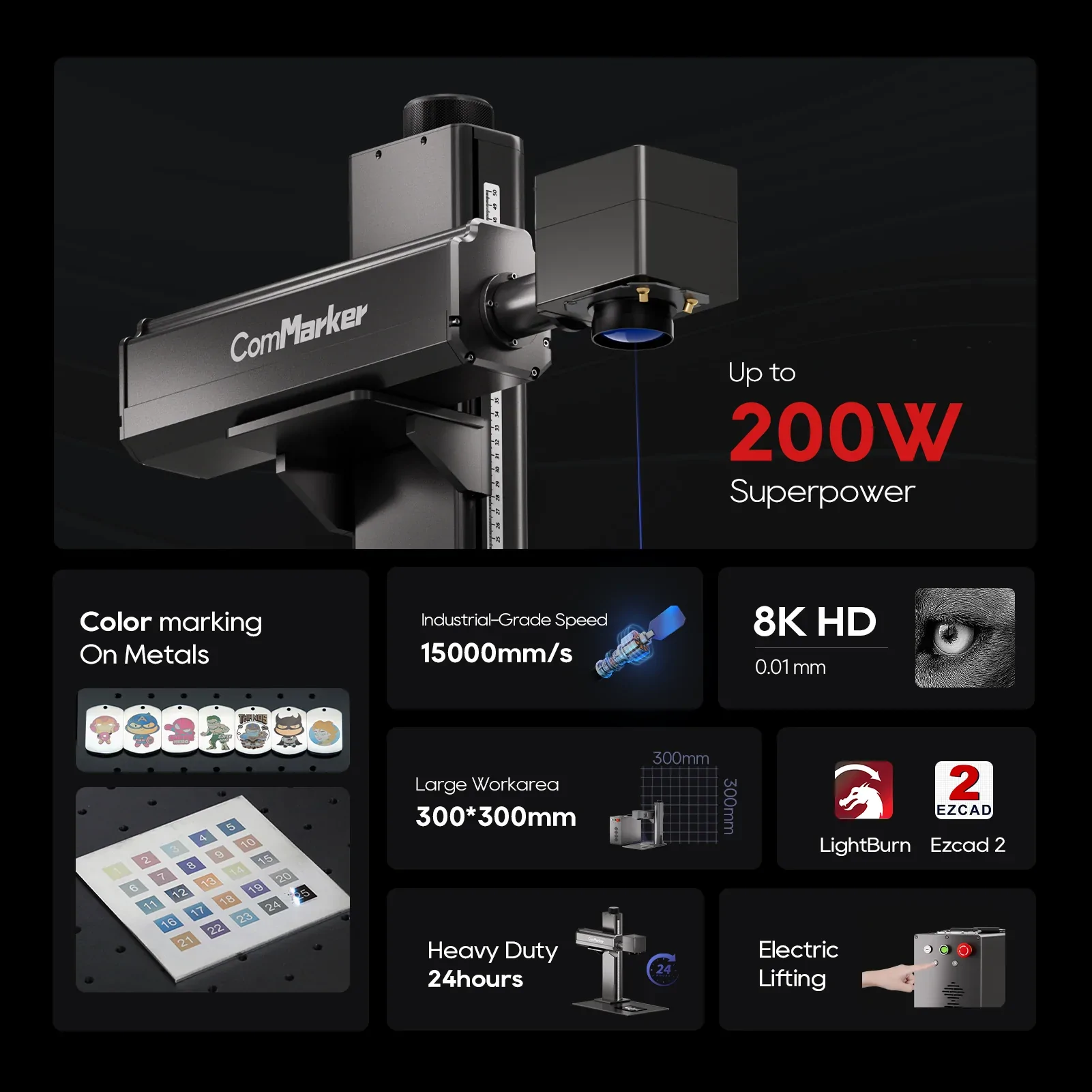 ComMarker Titan 1 JPT MOPA Fiber Laser Engraver - Image 3