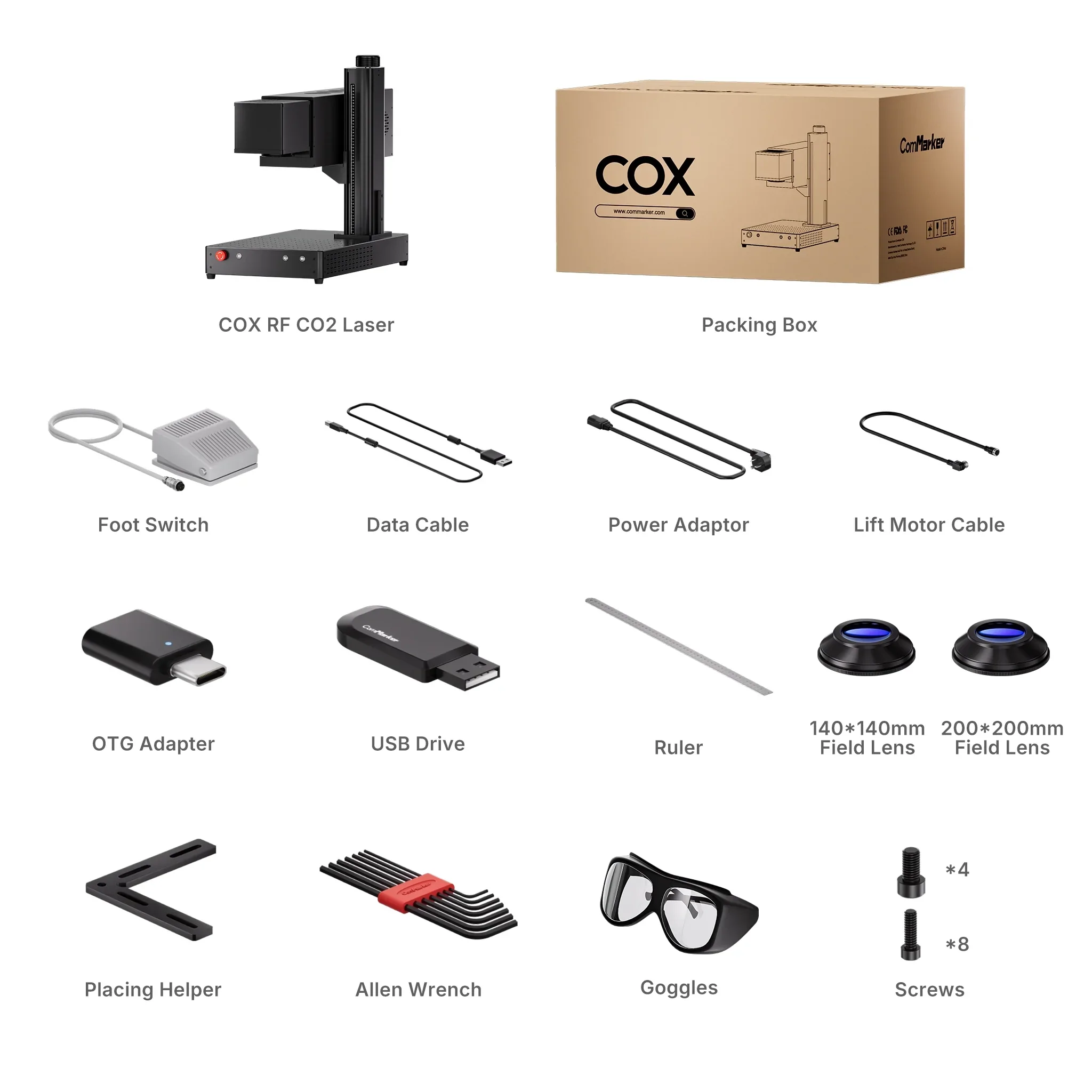 ComMarker COX 40W RF CO2 Laser Engraver - Image 3