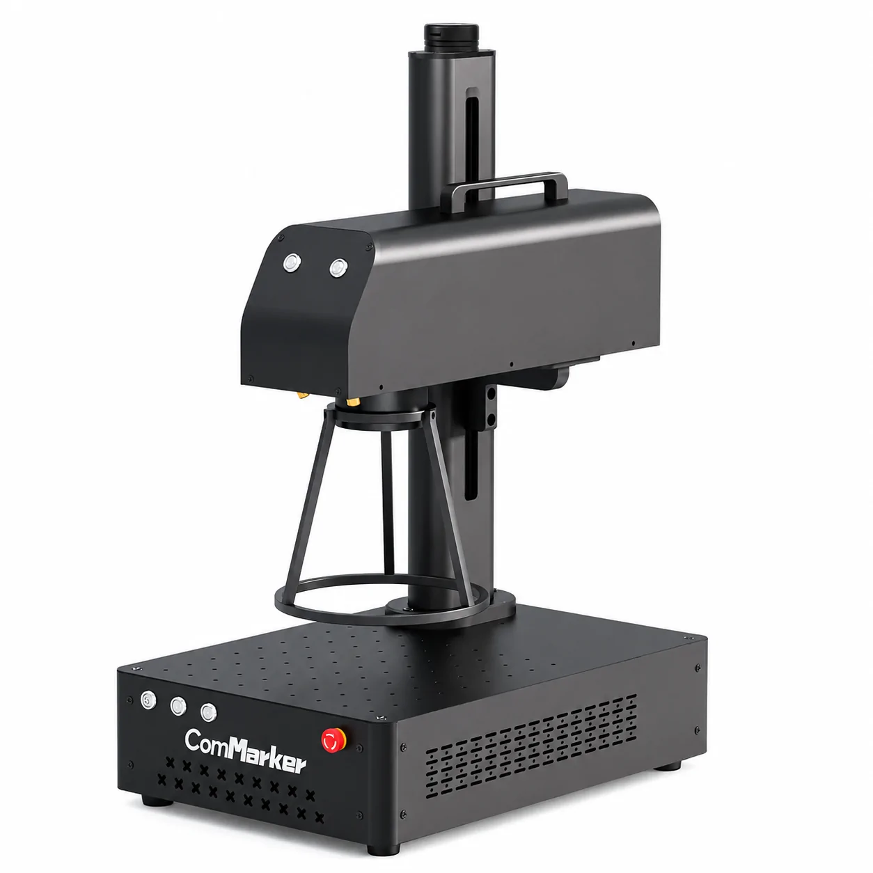 ComMarker B4 Fiber Laser Engraver Machine with high-speed precision metal marking capability on white background.
