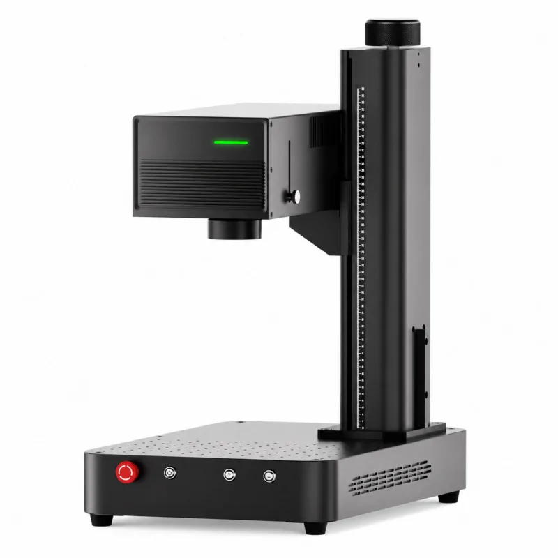 ComMarker Omni XE UV Laser Engraver high-precision UV laser marking machine for glass, crystal, acrylic, plastic, leather, and industrial applications.